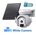 SHIWOJIA 5MP 4G SIM Solar Security Camera Outdoor 360° PTZ Wifi Wireless Surveillance Camera PIR Motion Detection Two-Way Audio
