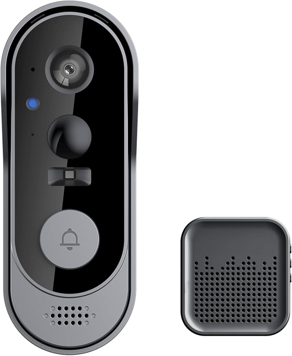 Video Doorbell with Camera and Chime, 2-Way Audio, Outdoor Security, Instant Alert, Human Detection, Battery Powered, Night Vision, Sd/Cloud Storage, No Subscription