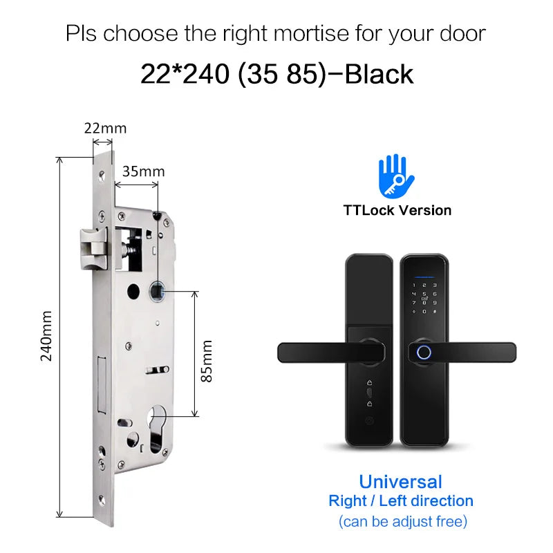 Ttlock App Wifi Smart Fingerprint Door Lock Smart Bluetooth Digital APP Keypad Code Keyless Electronic Door Lock