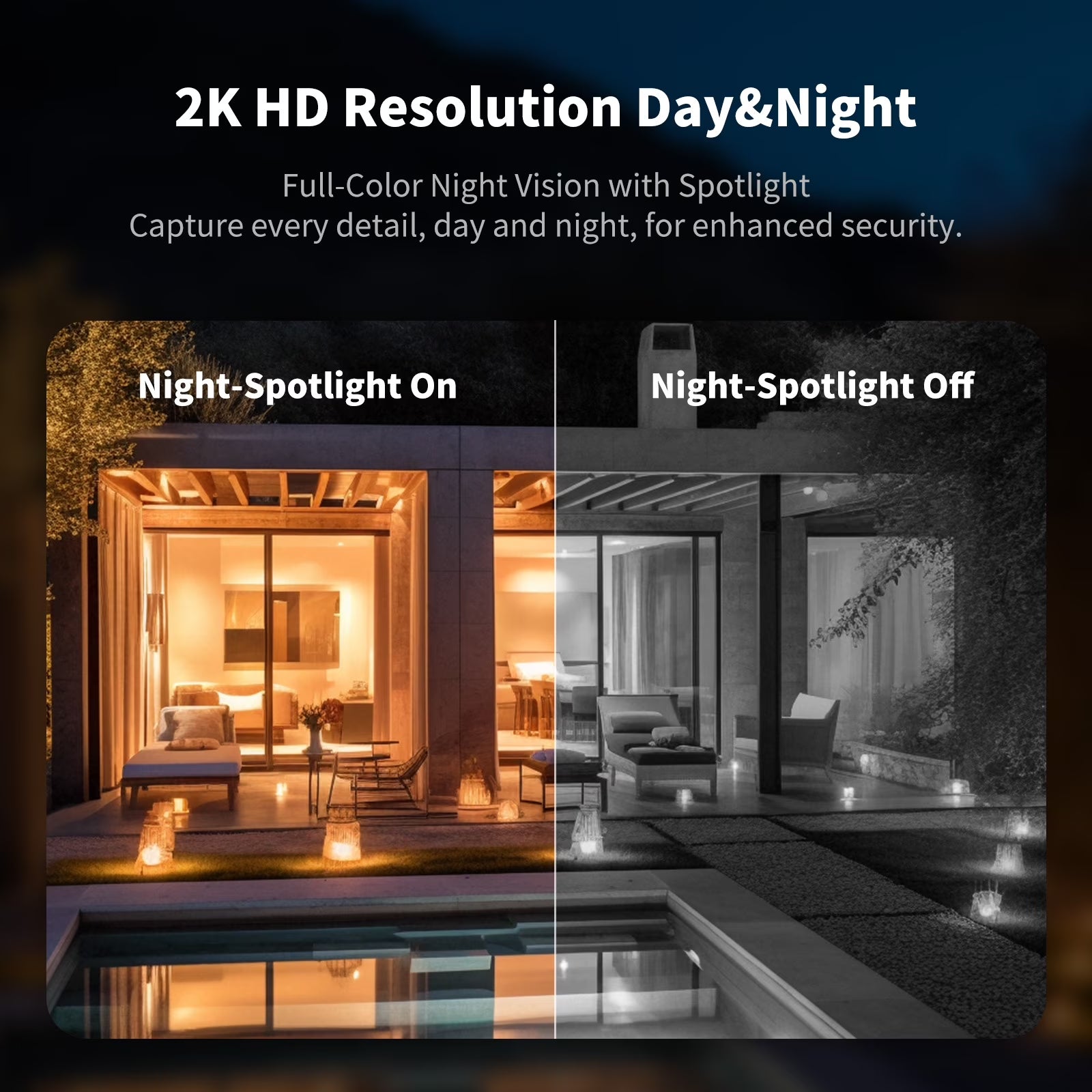 4G LTE Cellular Solar Security Camera Outdoor, 2K PTZ Wireless Security Camera with SIM Card, No Wifi Needed, AI Human Detection, Color Night Vision, 360° View
