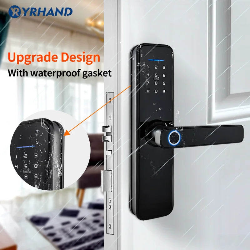 Ttlock App Wifi Smart Fingerprint Door Lock Smart Bluetooth Digital APP Keypad Code Keyless Electronic Door Lock