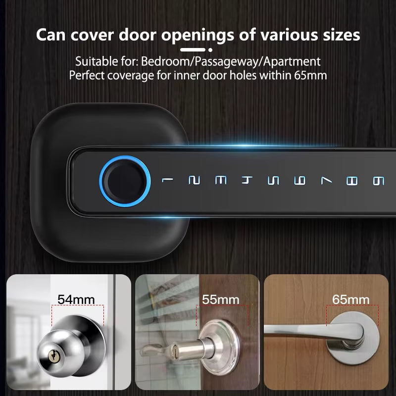 2025 New M6 Tuya Bluetooth Smart Lock, Door Lock, Fingerprint Lock, Password Lock, Multiple Unlocking Methods