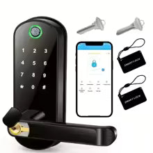 Smart WiFi Fingerprint Door Lock – Keyless Touchscreen, NFC, IP67 Waterproof, Tuya App