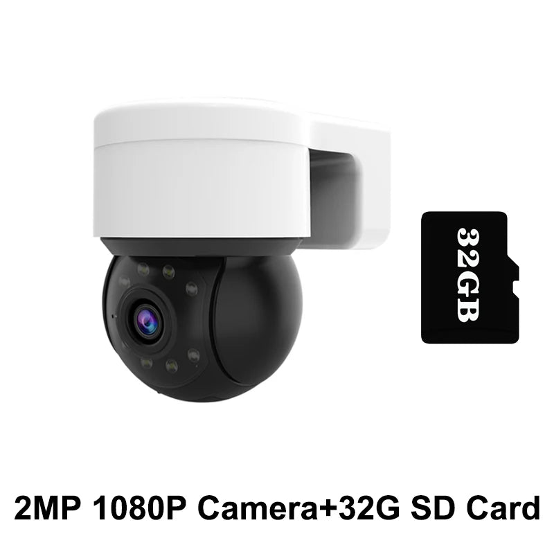Outdoor Waterproof Wireless 1080P 2MP Camera Tuya Smart Life Home Security PTZ IP Zoom Dome Cameras CCTV Video Surveillance
