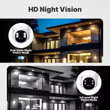 4MP Solar Smart Security Camera – WiFi, Human Tracking, Full Color Night Vision, IP65, Tuya App