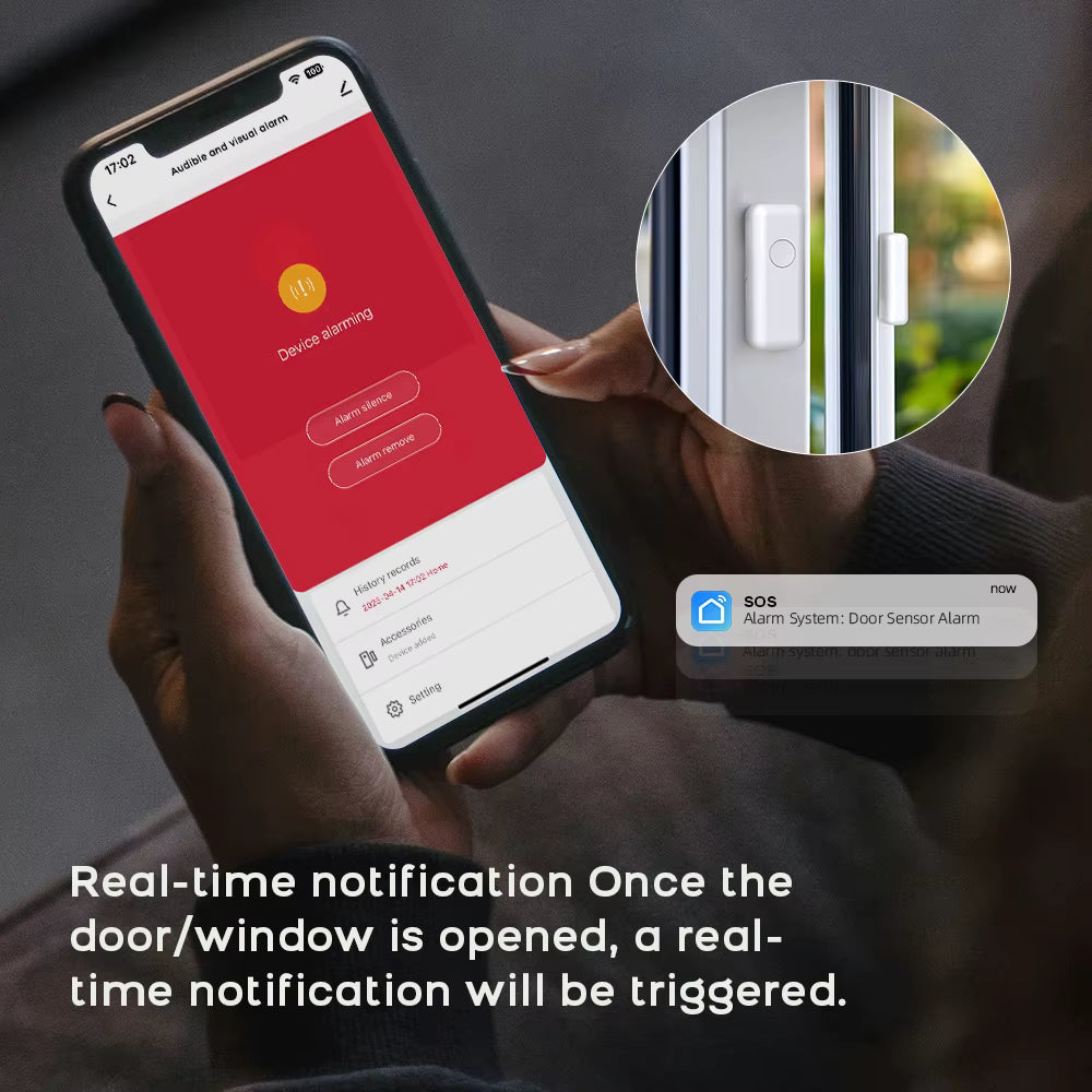 Smart Home Alarm System – WiFi + GSM, Motion Sensors, Tuya App, Alexa Compatible