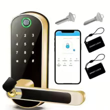 Smart WiFi Fingerprint Door Lock – Keyless Touchscreen, NFC, IP67 Waterproof, Tuya App