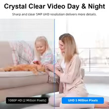 4K Smart Indoor Security Camera – 8MP, Auto Tracking, Two-Way Audio, Tuya App