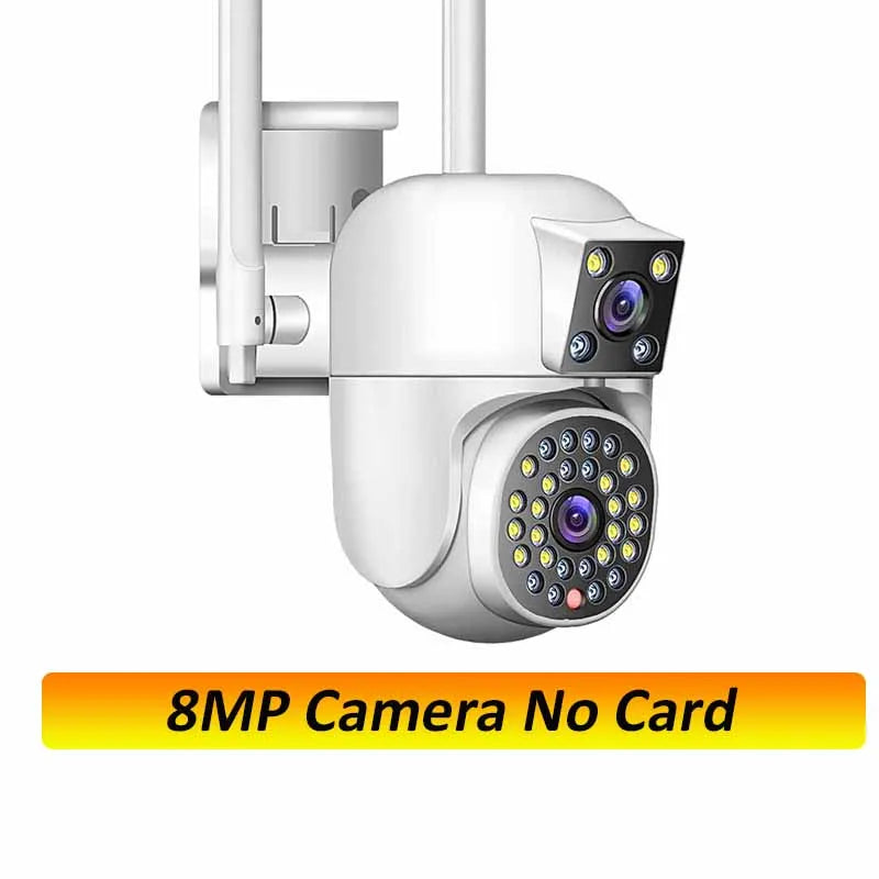 6K 12MP WiFi Outdoor Camera 3 Lens 3 SCREENS Ai Motion Tracking  PTZ 4K Video Camera Security surveillance Camera IPC360 Home