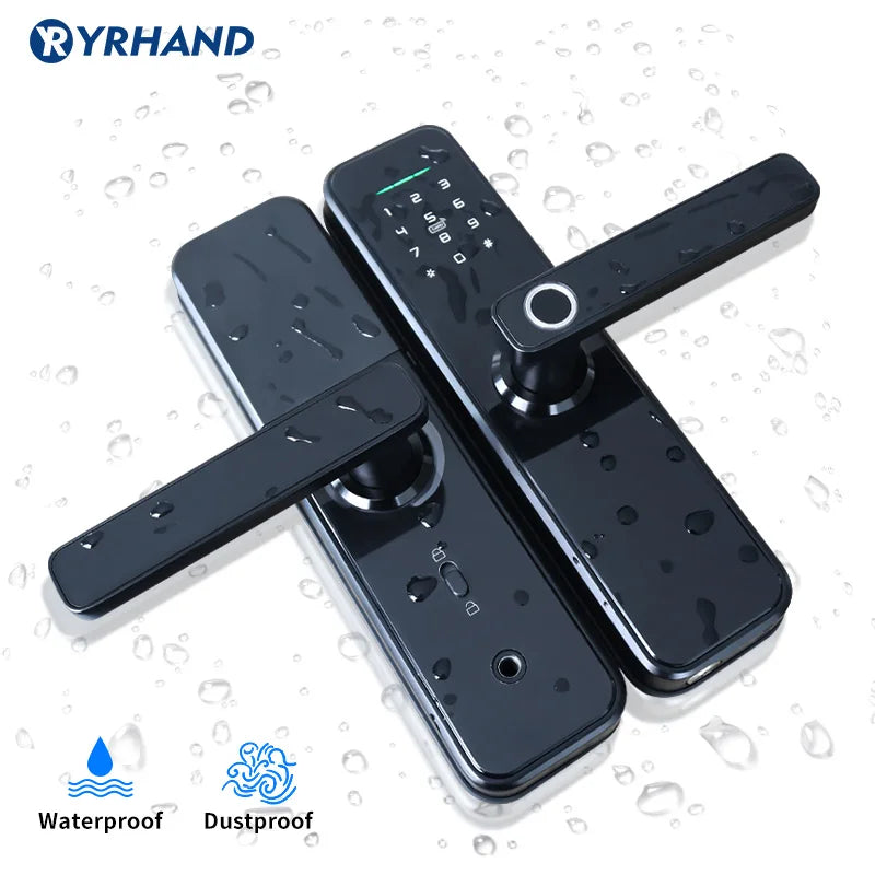 Ttlock App Wifi Smart Fingerprint Door Lock Smart Bluetooth Digital APP Keypad Code Keyless Electronic Door Lock