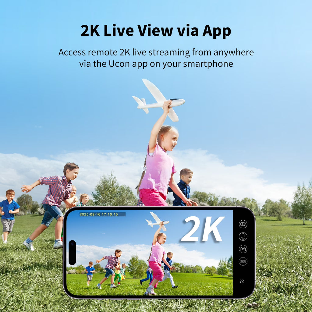 4G LTE Cellular Solar Security Camera Outdoor, 2K PTZ Wireless Security Camera with SIM Card, No Wifi Needed, AI Human Detection, Color Night Vision, 360° View