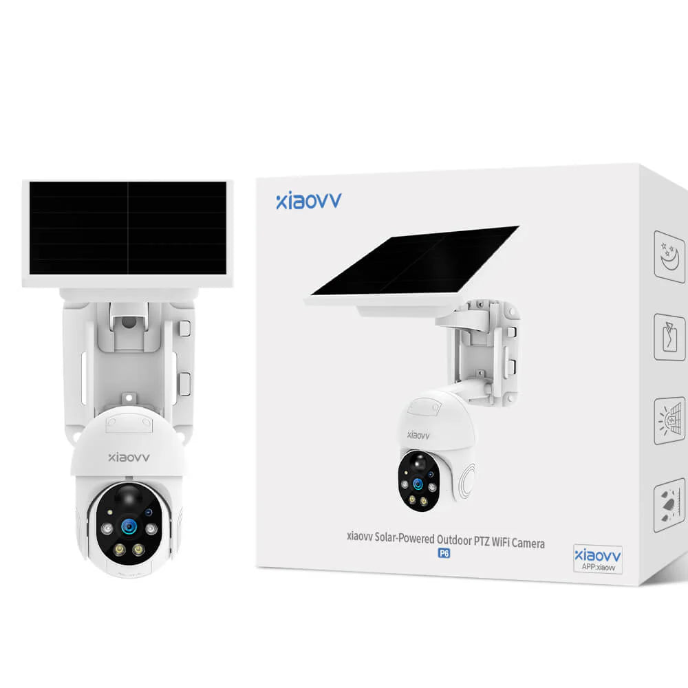 P6 1080P Wireless Outdoor Solar Security Camera