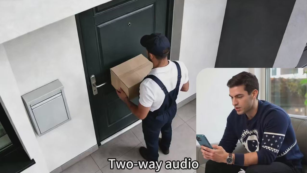 Smart Peephole Camera 3MP – 170° Wide Angle, Motion Detection, Tuya App