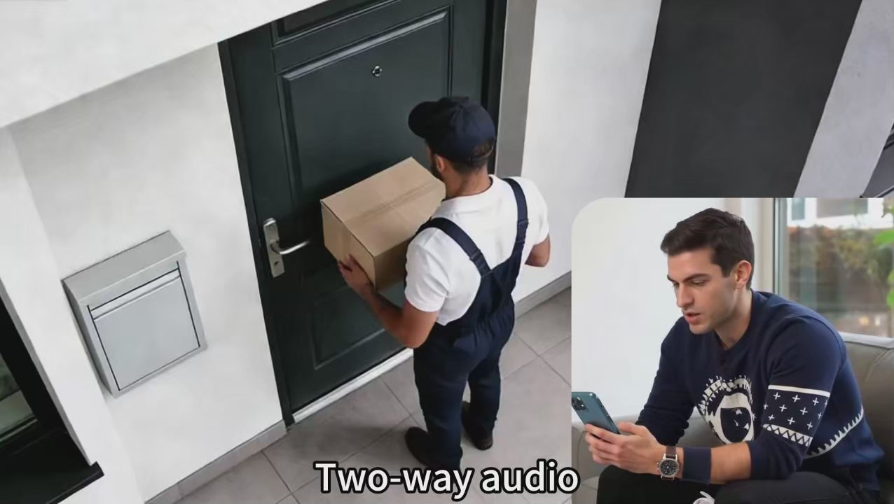 Smart Peephole Camera 3MP – 170° Wide Angle, Motion Detection, Tuya App